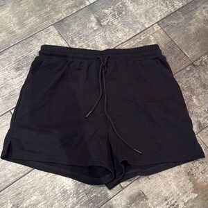 Black Drawstring Shorts